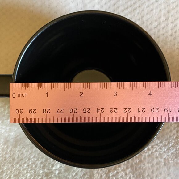 Stay Wild Moon Child Third Eye Black and White Wide 18oz Cappuccino Coffee Mug - Picture 5 of 9